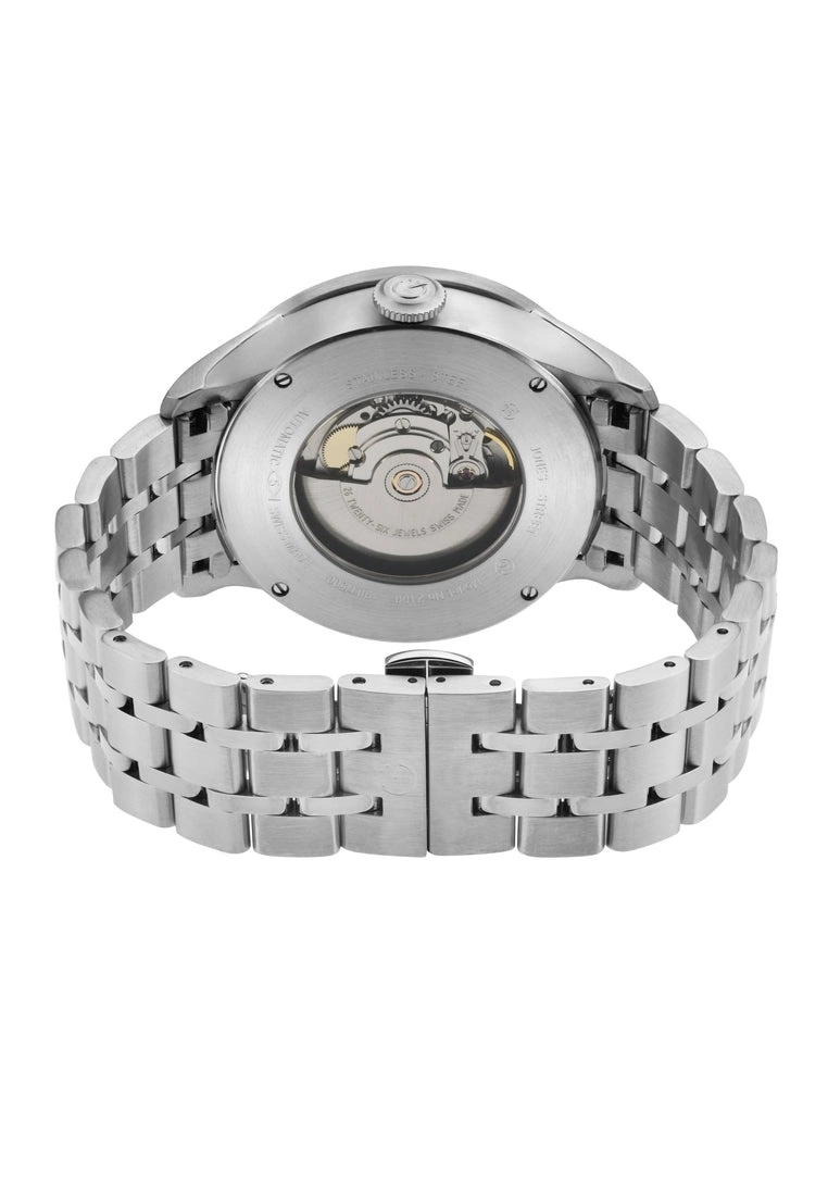 Gevril Jones St. Men's Swiss Automatic, SS Case, White Dial, 316L Stainless Steel Bracelet Watch 3 Gevril Jones St. Men's Swiss Automatic, SS Case, White Dial, 316L Stainless Steel Bracelet Watch - Image 3