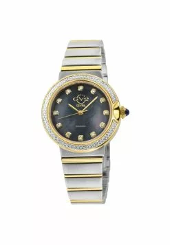 Gevril GV2 Women's Sorrento Diamond ,316L Stainless Steel Case, Black MOP Dial, Watch