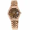 Gevril GV2 Naples Women's Brown Dial Rose Gold Watch