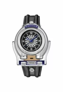 Gevril GV2 Triton Men's Black Dial Calfskin Black Leather Watch