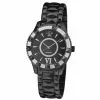 Gevril GV2 Venice Womens Black Dial IP Black Stainless Steel Watch..