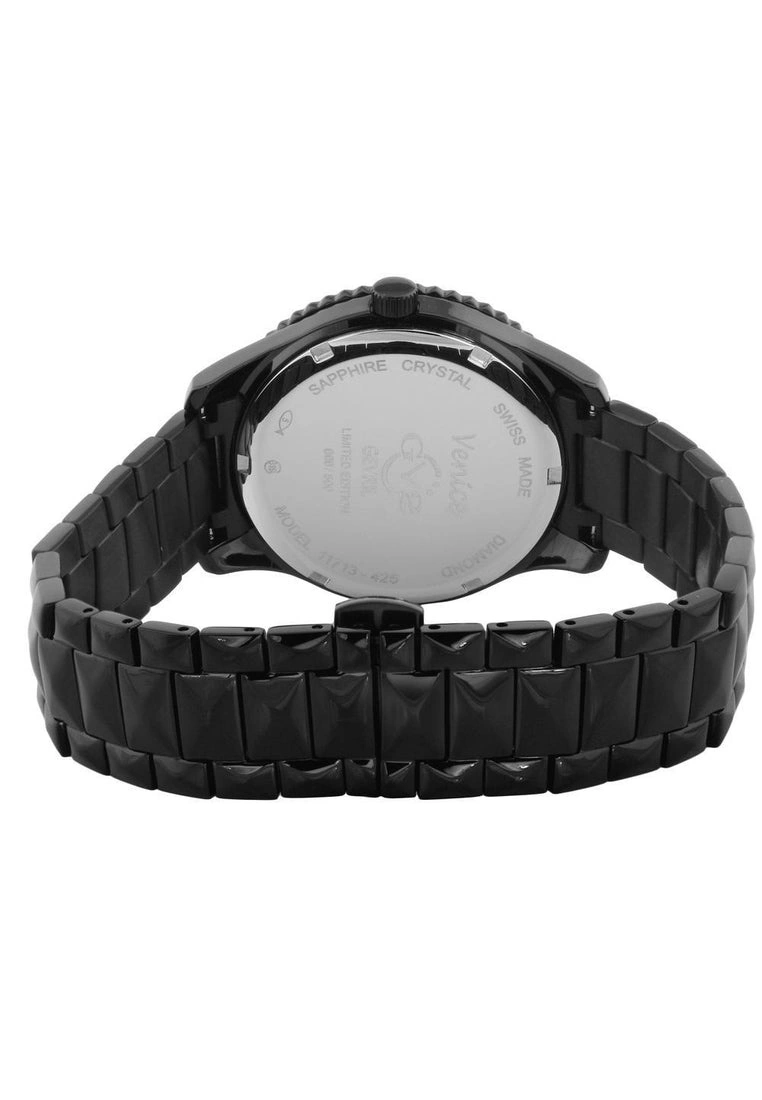 Gevril GV2 Venice Womens Black Dial IP Black Stainless Steel Watch.. 3 Gevril GV2 Venice Womens Black Dial IP Black Stainless Steel Watch.. - Image 3