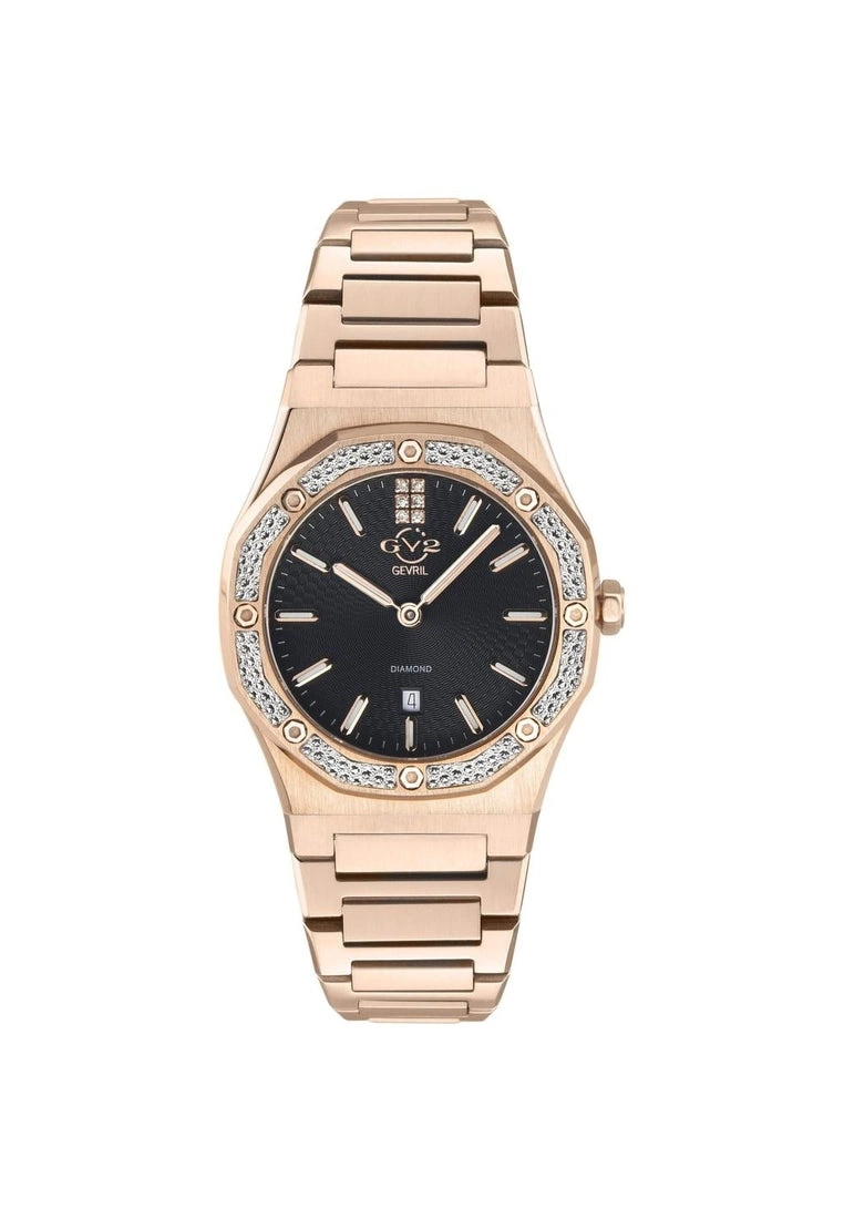 Gevril GV2 Palmanova Women's Black Dial rose gold watch 1 Gevril GV2 Palmanova Women's Black Dial rose gold watch