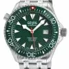 Gevril Men's Hudson Yards green dial Stainless steel watch
