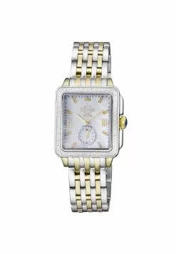Gevril GV2 Women's Bari Mother of Pearl Dial Two Tone IP Gold/SS Bracelet Watch