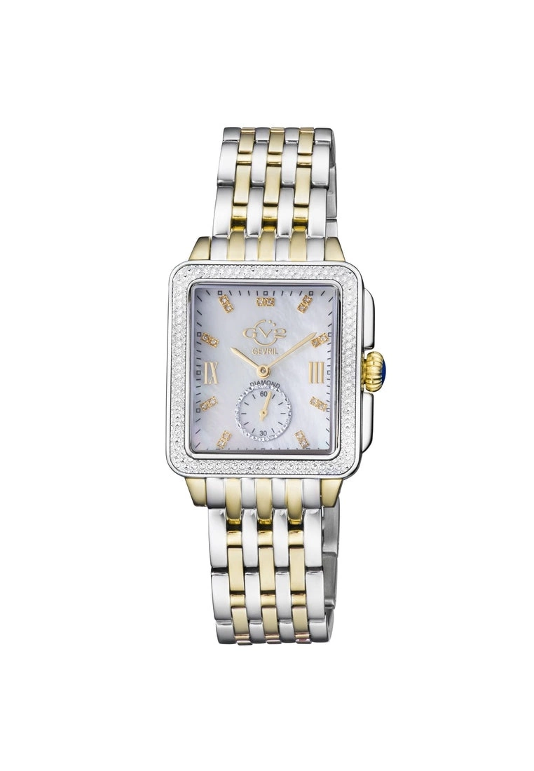 Gevril GV2 Women's Bari Mother of Pearl Dial Two Tone IP Gold/SS Bracelet Watch 1 Gevril GV2 Women's Bari Mother of Pearl Dial Two Tone IP Gold/SS Bracelet Watch