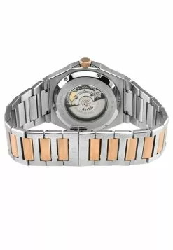 Gevril Men's High Line Automatic Watch Stainless Steel Case, Top ring in Brown Sapphire Crystal, Two toned Stainless Steel IPRG Bracelet -Gevril Sales Shop gevril 0391 7868436 3