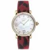 Gevril GV2 Ravenna Women's MOP Dial Gold Tone Case Calfskin Leather Watch
