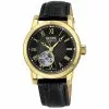Gevril Men's Madison IPG black Dial Black Leather