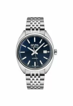 Gevril Five Points Men's 48701 Swiss Made Automatic Sellita SW200 Stainless Steel Luminous Date Watch