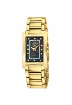 Gevril GV2 Womens Luino Diamond Black MOP Dial, 316L Stainless Steel IPYG Watch