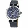 Gevril GV2 Florence Women's Blue Mother of Pearl Dial Diamond Cut Ring on Dial Stainless Steel Bracelet Watch