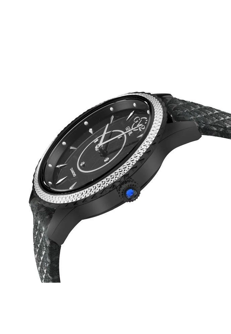 Gevril GV2 Siena Womens Black Dial Black Leather Strap Watch 2 Gevril GV2 Siena Womens Black Dial Black Leather Strap Watch - Image 2