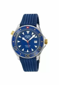 Gevril Men's Hudson Yards black dial two tone watch