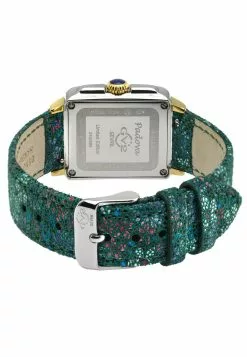 Gevril GV2 Womens Padova White Dial, Green Floral Leather Strap -Gevril Sales Shop gevril 0405 7068436 3