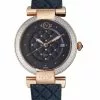 Gevril GV2 Berletta Womens Blue Dial Blue Vegan Quilted Strap Watch