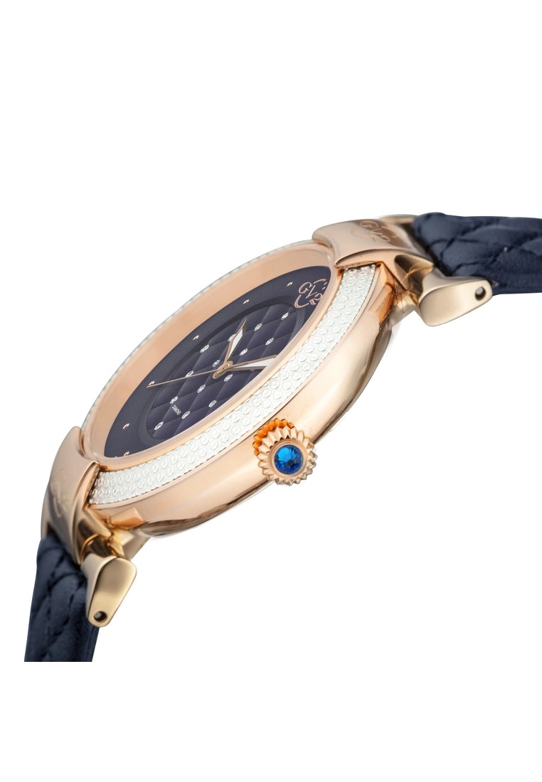 Gevril GV2 Berletta Womens Blue Dial Blue Vegan Quilted Strap Watch 3 Gevril GV2 Berletta Womens Blue Dial Blue Vegan Quilted Strap Watch - Image 3