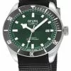 Gevril Men's Yorkville Green Dial steel Watch