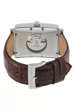 Gevril Men's Avenue of America's Stainless Steel White dial, Genuine Dk Brown Leather Band.... -Gevril Sales Shop gevril 0410 3668436 3