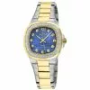 Gevril GV2 Potente Lady Blue MOP dial, 316L Stainless Steel Two toned IPYG Diamond Watch