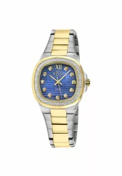 Gevril GV2 Potente Lady Blue MOP dial, 316L Stainless Steel Two toned IPYG Diamond Watch