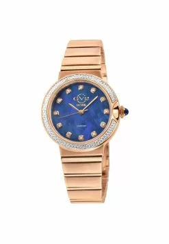 Gevril GV2 Women's Sorrento Diamond ,316L Stainless Steel iPRG Case, Blue MOP Dial, Watch