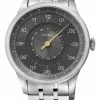Gevril Jones St. Men's Swiss Automatic, SS Case, Grey Dial, 316L Stainless Steel Bracelet Watch