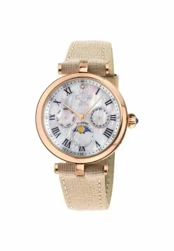 Gevril GV2 Florence Women's Mother of Pearl Dial Diamond Cut Ring