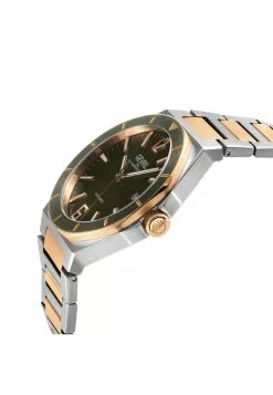 Gevril Men's High Line Automatic Watch Stainless Steel Case, Top ring in Green Sapphire Crystal, Two toned Stainless Steel IPRG Bracelet 4 Gevril Men's High Line Automatic Watch Stainless Steel Case, Top ring in Green Sapphire Crystal, Two toned Stainless Steel IPRG Bracelet -Gevril Sales Shop gevril 0420 7768436 2