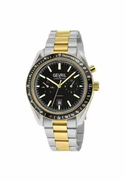 Gevril Men's Lenox Stainless Steel Black Dial Automatic Watch
