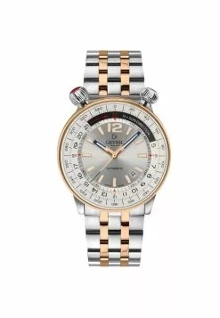 Gevril Men's Wallabout Silver Dial Two Tone Watch