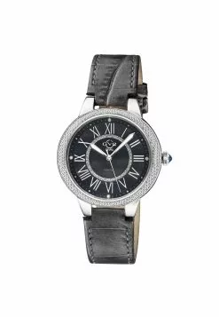 Gevril GV2 Astor II Women's Black Dial Black leather band Watch
