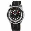 Gevril Men's Wallabout Black Dial Stainless Steel Watch
