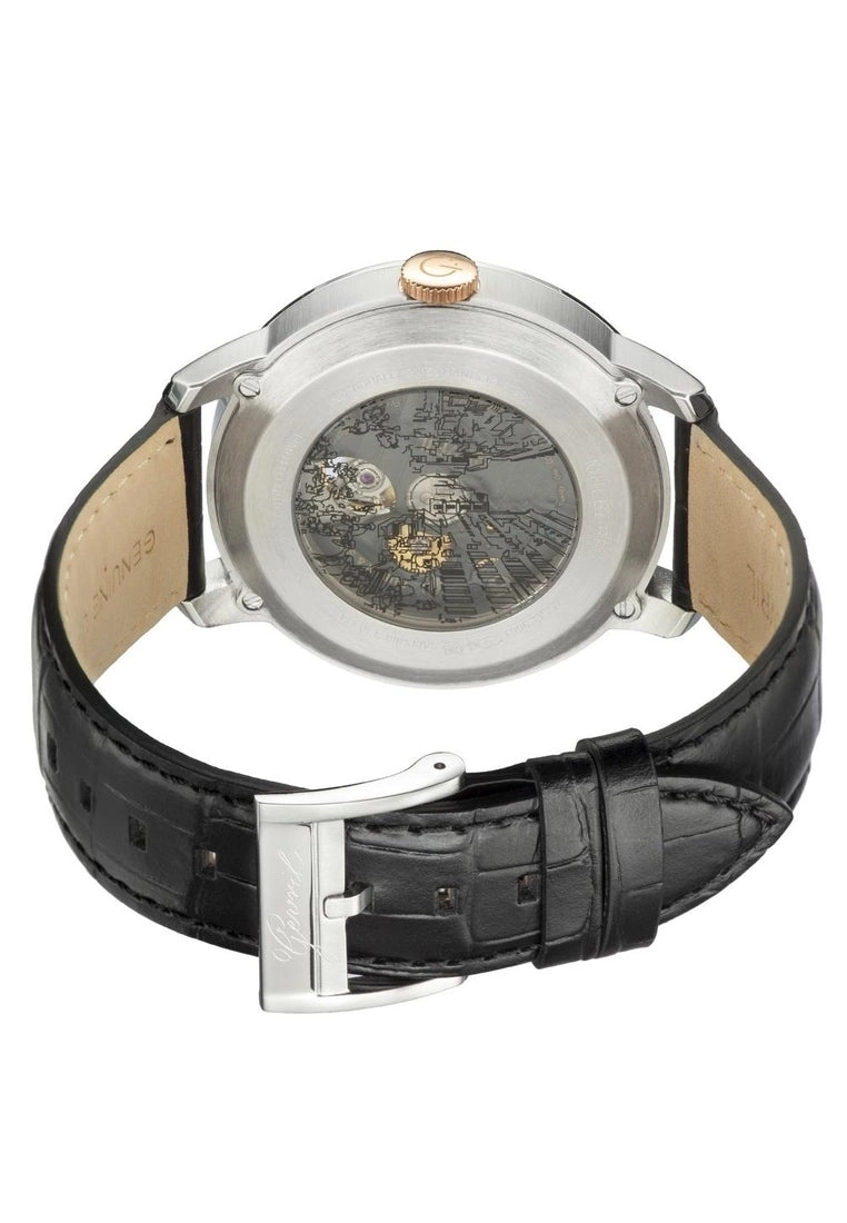 Gevril Men's Mulberry Silver Dial Calfskin Leather Watch 3 Gevril Men's Mulberry Silver Dial Calfskin Leather Watch - Image 3