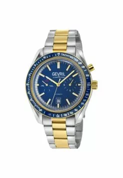 Gevril Men's Lenox Stainless Steel Blue Dial Automatic Watch