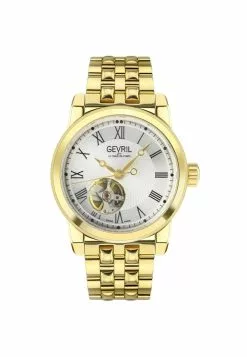 Gevril Men's Madison SS Silver Dial IPG Band