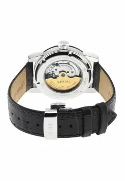 Gevril Men's Madison SS Black Dial Black Leatherr 6 Gevril Men's Madison SS Black Dial Black Leatherr -Gevril Sales Shop gevril 3735 9553736 3