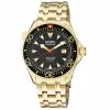 Gevril Men's Hudson Yards black dial Gold watch