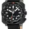 Gevril GV2 Men's XO Submarine BLK Case, BLK/BLK Bezel, Black Dial, Genuine Black Canvas Strap