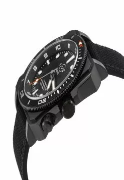 Gevril GV2 Men's XO Submarine BLK Case, BLK/BLK Bezel, Black Dial, Genuine Black Canvas Strap 6 Gevril GV2 Men's XO Submarine BLK Case, BLK/BLK Bezel, Black Dial, Genuine Black Canvas Strap -Gevril Sales Shop gevril 6726 3279636 3