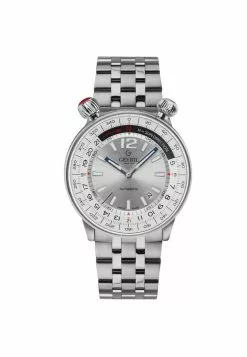 Gevril Men's Wallabout Silver Dial Stainless Steel Watch