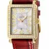 Gevril Ave of Americas Mini Women’s IPYG Stainless Steel DIamond Case,White MOP Dial Watch ....