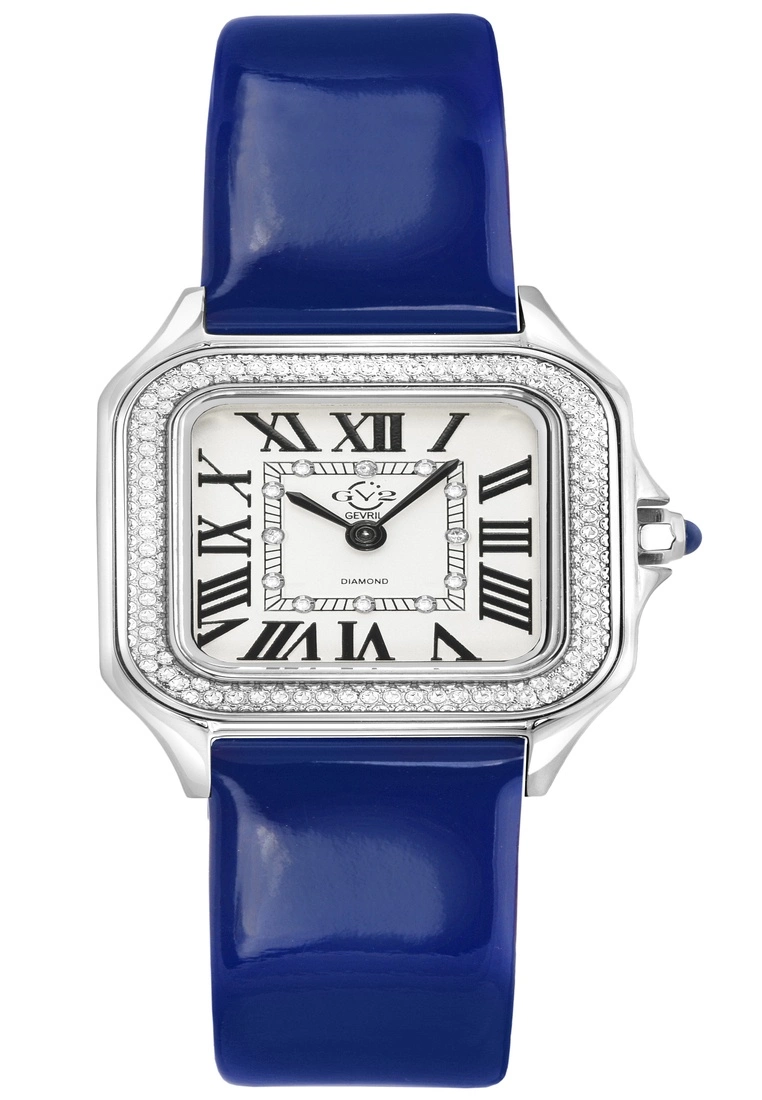 Gevril GV2 Milan Women's 12110 Swiss Quartz Blue Leather Diamond Watch 1 Gevril GV2 Milan Women's 12110 Swiss Quartz Blue Leather Diamond Watch