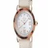 Gevril GV2 Women's Marsala Tortoise Mother Of Pearl Dial, Tan Suede Strap Watch