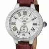 Gevril GV2 Astor Women's White Dial Calfskin Leather Watch