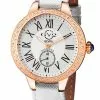 Gevril GV2 Astor Women's White Dial Calfskin Leather Watch