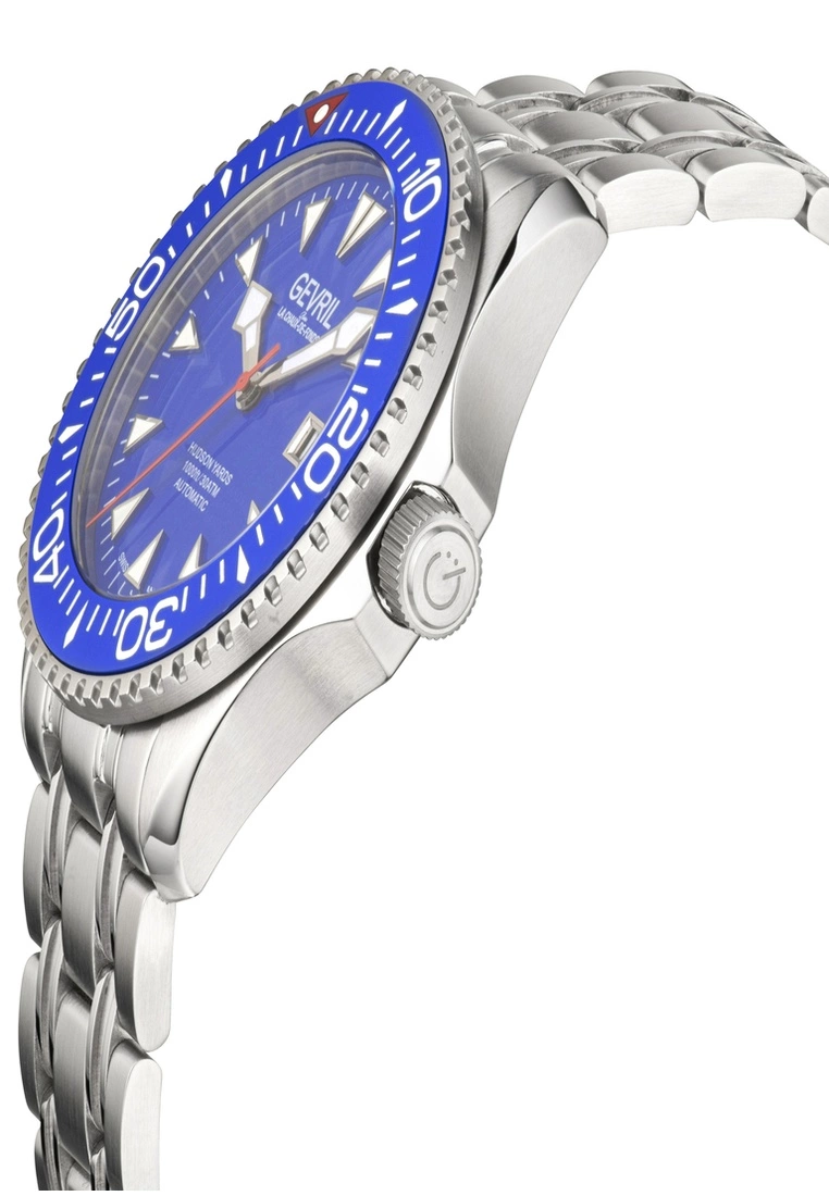 Gevril Men's Hudson Yards blue dial Stainless steel watch 3 Gevril Men's Hudson Yards blue dial Stainless steel watch - Image 3