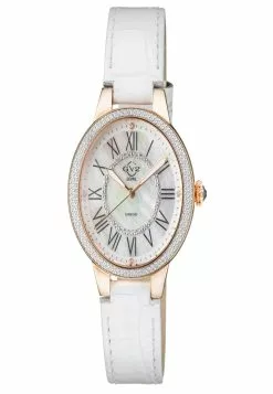 Gevril GV2 Astor II Women's MOP Dial IPRG White strap Watch