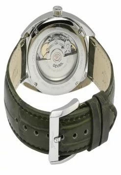 Gevril Five Points Men's Silver Dial Leather Strap Watch -Gevril Sales Shop gevril 9785 5265536 3