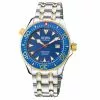 Gevril Men's Hudson Yards blue dial two tone watch